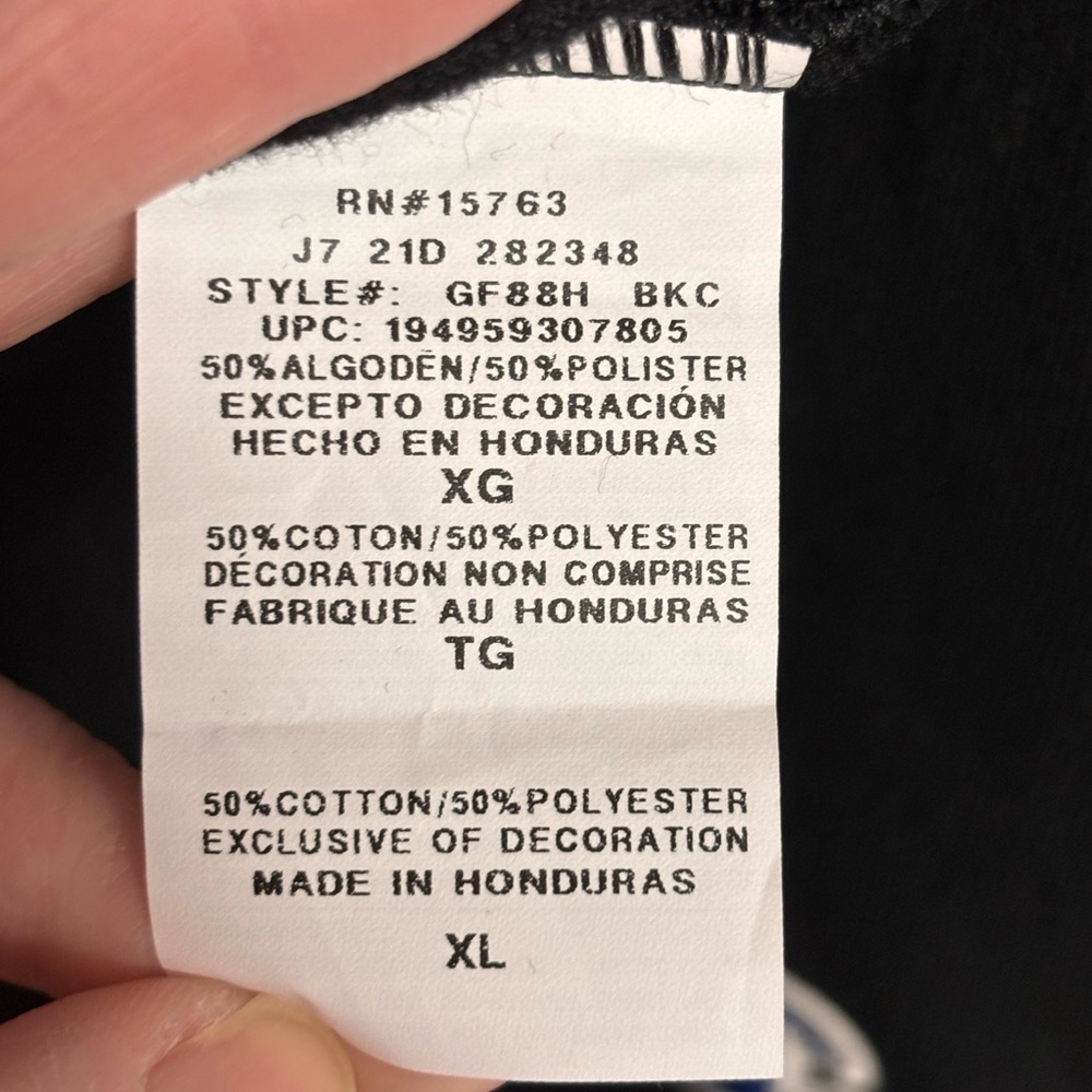 Champion Black Sweatshirt with Pink Logo - Picture 4 of 4